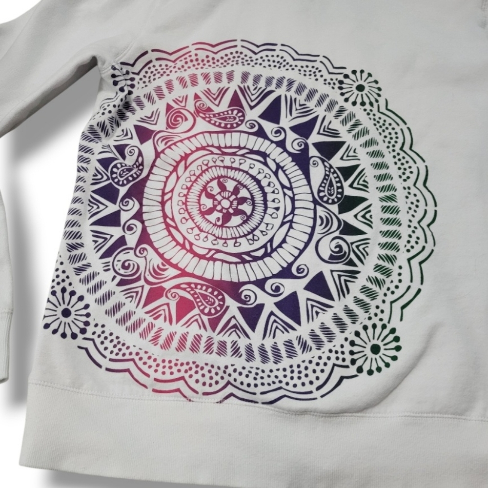O'Neill Sweatshirt Size Large Y2k Surfer Girl Surf Culture Boho Chic With Flaws - Picture 10 of 13